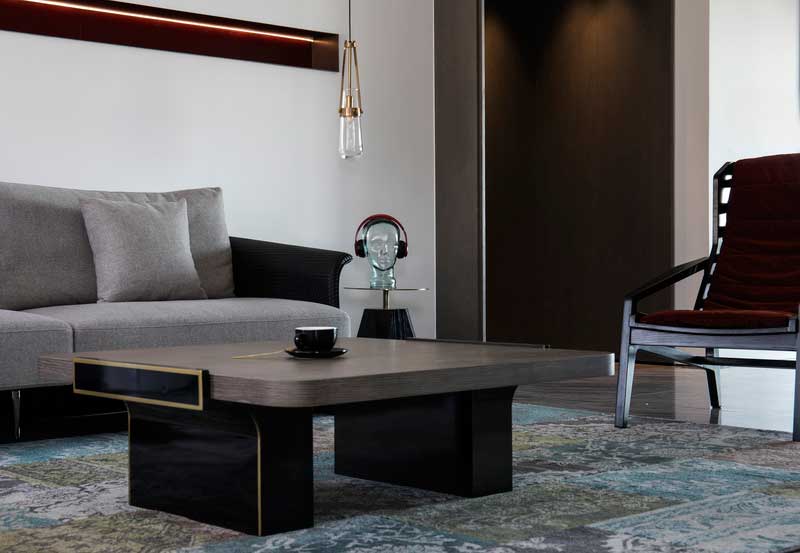 深圳南山區南油現代中式二手房翻新裝修客廳茶幾 深圳南山區南油現代中式二手房翻新裝修客廳茶幾