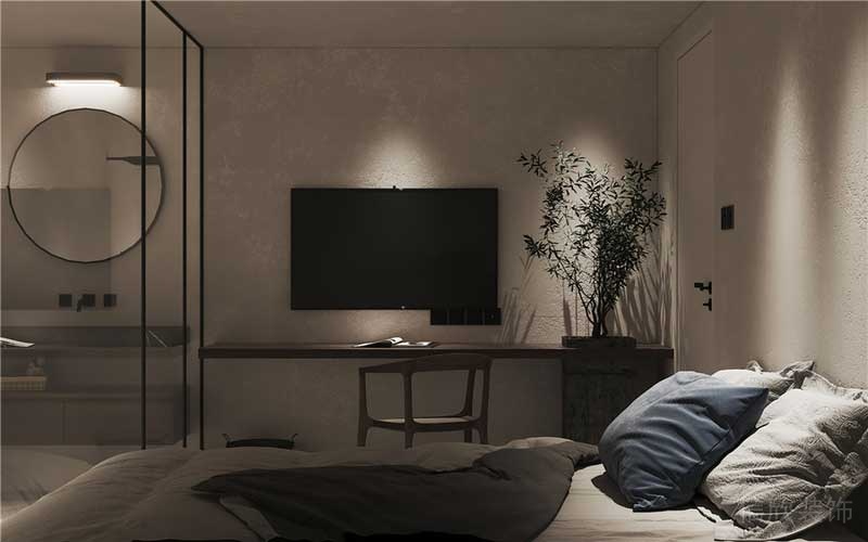 深圳南山現(xiàn)代簡約家庭裝修設計次臥