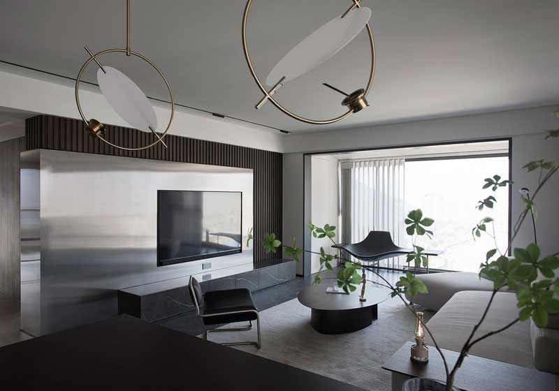 深圳鹽田美式極簡風家庭新房裝修工程案例客廳家具 深圳鹽田美式極簡風家庭新房裝修工程案例客廳家具