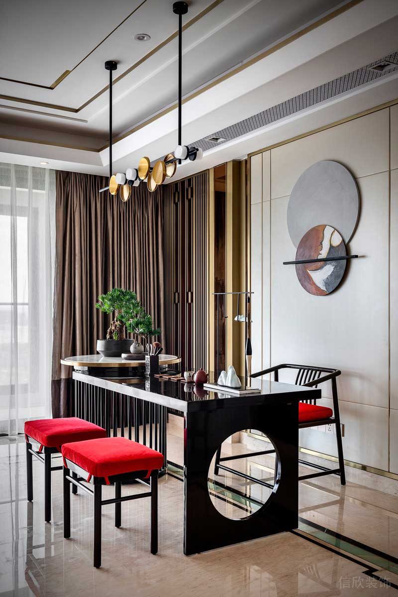 深圳龍華家裝復古輕奢風裝修設計茶室 深圳龍華家裝復古輕奢風裝修設計茶室