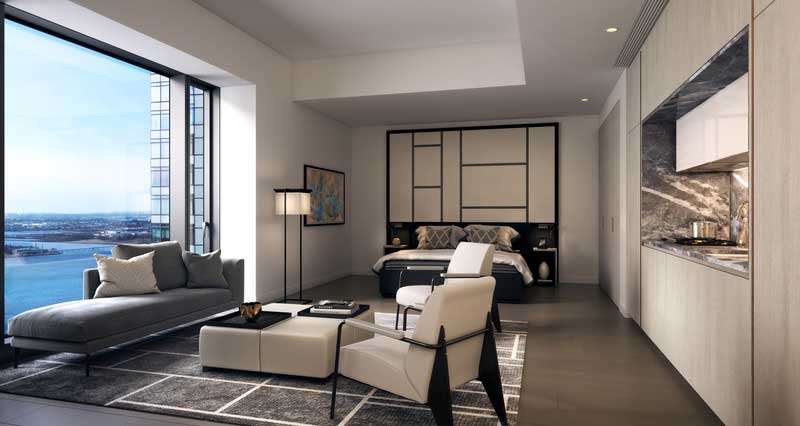 深圳羅湖區(qū)現(xiàn)代風(fēng)格酒店式公寓住宅裝修圖片套房