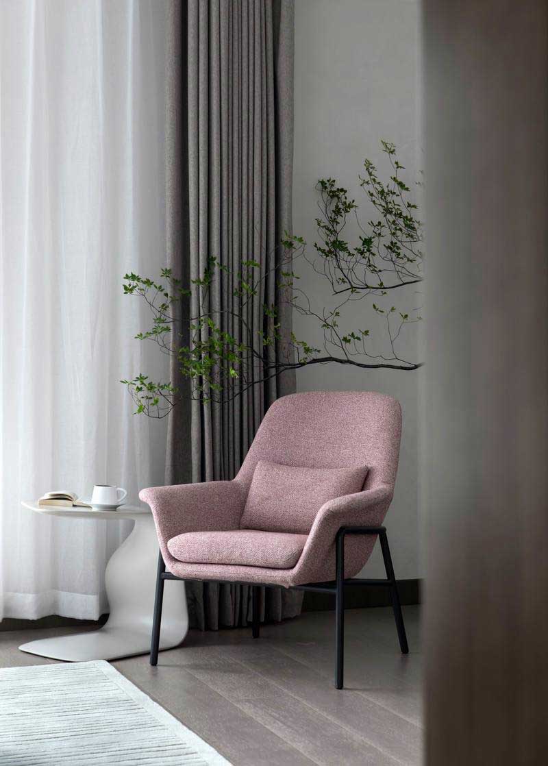 深圳羅湖區(qū)極簡(jiǎn)風(fēng)80平方復(fù)式小戶型裝修設(shè)計(jì)書房休閑區(qū)