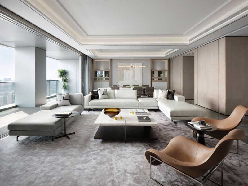 深圳寶安區現代簡約風格精裝修設計施工客廳 深圳寶安區現代簡約風格精裝修設計施工客廳