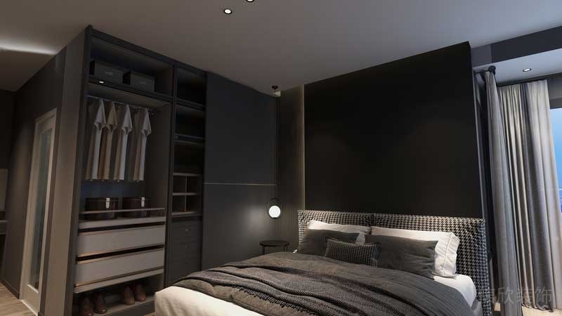 深圳羅湖現(xiàn)代美式家庭套房裝修實(shí)景圖臥室 深圳羅湖現(xiàn)代美式家庭套房裝修實(shí)景圖臥室