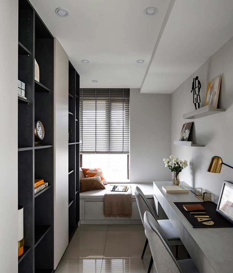 深圳羅湖輕奢風格家庭新房裝修設計工程書房 深圳羅湖輕奢風格家庭新房裝修設計工程書房