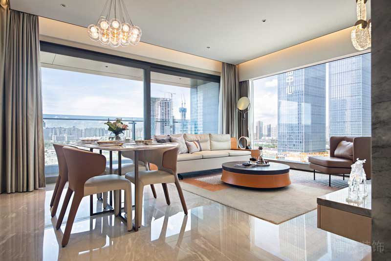 深圳龍崗區現代風高檔家庭裝修工程案例客餐廳 深圳龍崗區現代風高檔家庭裝修工程案例客餐廳