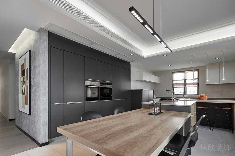 深圳龍崗區黑白灰極簡風家居裝修竣工實景圖餐廳 深圳龍崗區黑白灰極簡風家居裝修竣工實景圖餐廳