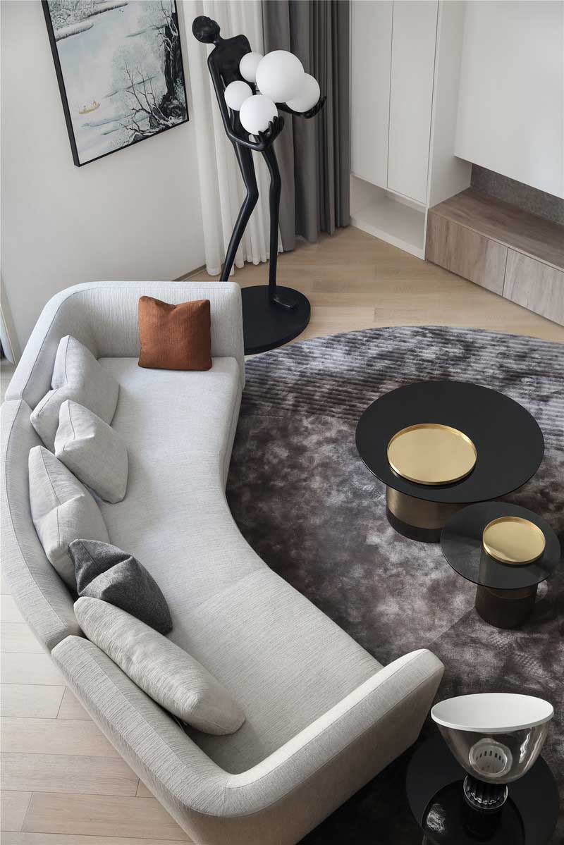 深圳龍華區現代中式風格舊房裝修改造完工后實景圖客廳地毯 深圳龍華區現代中式風格舊房裝修改造完工后實景圖客廳地毯