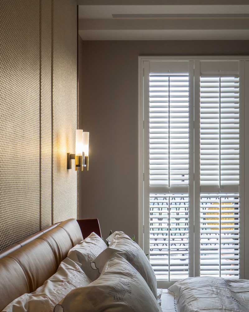 深圳寶安區暖色調輕奢風格家裝裝修主臥睡床 深圳寶安區暖色調輕奢風格家裝裝修主臥睡床