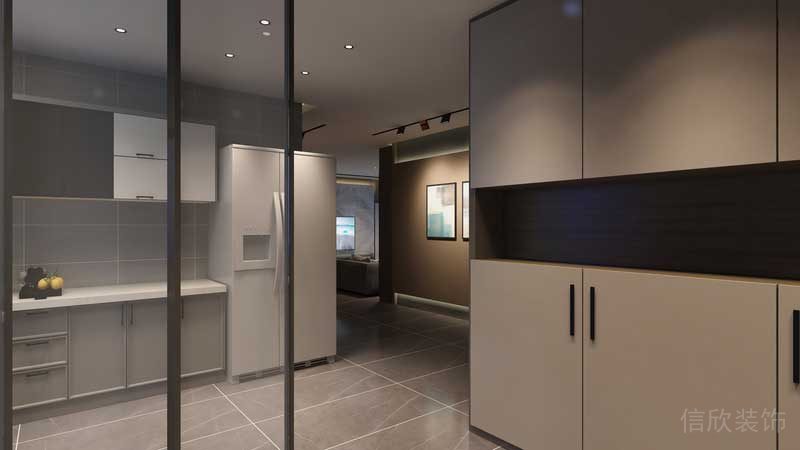 深圳羅湖現(xiàn)代美式家庭套房裝修實(shí)景圖餐廚 深圳羅湖現(xiàn)代美式家庭套房裝修實(shí)景圖餐廚