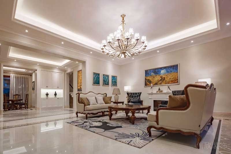 深圳寶安碧桂園簡歐風格別墅樣板間設計家具組合 深圳寶安碧桂園簡歐風格別墅樣板間設計家具組合