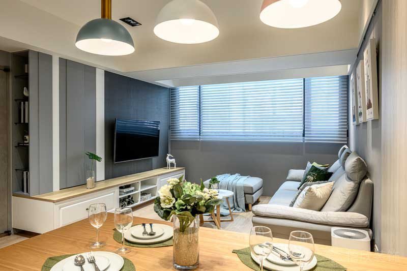 深圳鹽田區沙頭角北歐風格舊房翻新改造裝修餐桌 深圳鹽田區沙頭角北歐風格舊房翻新改造裝修餐桌