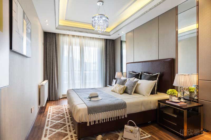 深圳龍華觀瀾現(xiàn)代輕奢家庭別墅裝飾設(shè)計次臥 深圳龍華觀瀾現(xiàn)代輕奢家庭別墅裝飾設(shè)計次臥