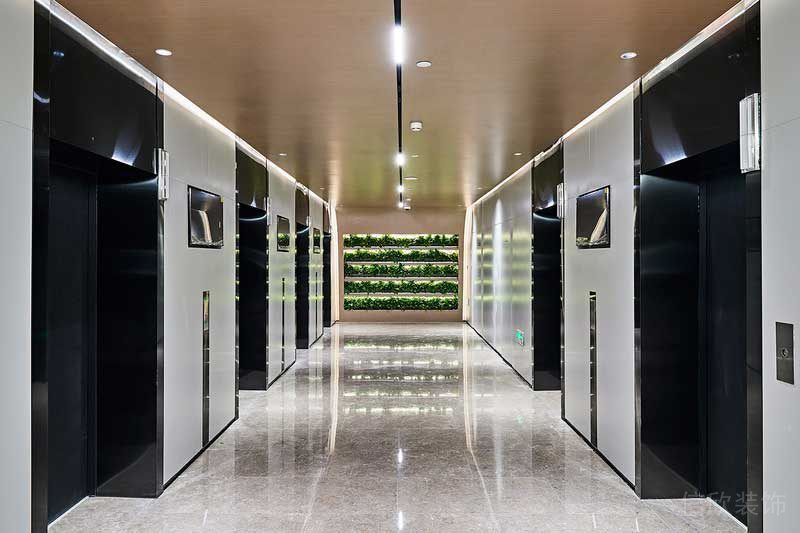 寶安區(qū)簡(jiǎn)約風(fēng)格辦公室裝修設(shè)計(jì)電梯間