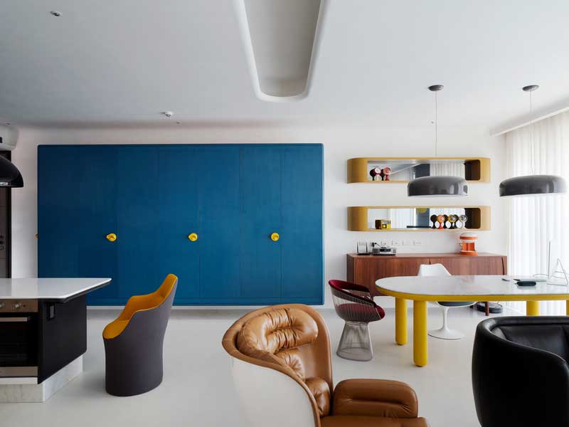 深圳龍崗后現(xiàn)代藍色調三居室裝修圖客廳工作區(qū) 深圳龍崗后現(xiàn)代藍色調三居室裝修圖客廳工作區(qū)