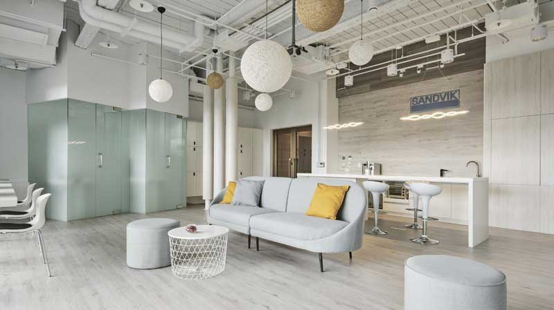 深圳寶安區(qū)淺色系簡約風(fēng)格辦公室裝修天花