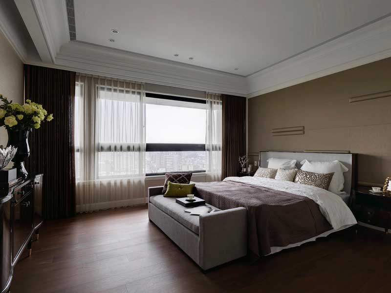 深圳寶安區西鄉簡歐風格家裝新房裝修設計主臥 深圳寶安區西鄉簡歐風格家裝新房裝修設計主臥