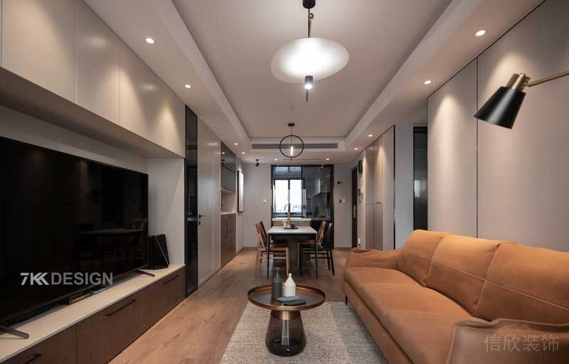 深圳福田區現代風格小戶型精裝修客餐廳家具組合 深圳福田區現代風格小戶型精裝修客餐廳家具組合