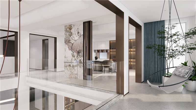 深圳福田區輕奢新中式住宅裝修施工實景圖過廊 深圳福田區輕奢新中式住宅裝修施工實景圖過廊