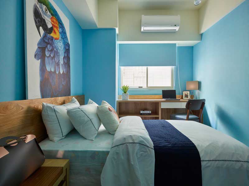 深圳鹽田區(qū)北歐風(fēng)格家居住宅裝修設(shè)計(jì)效果圖客臥