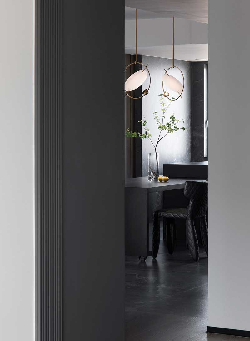 深圳鹽田美式極簡風家庭新房裝修工程案例餐廳綠植 深圳鹽田美式極簡風家庭新房裝修工程案例餐廳綠植