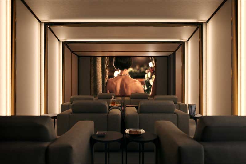 深圳羅湖區(qū)現(xiàn)代風(fēng)格酒店式公寓住宅裝修圖片影音室