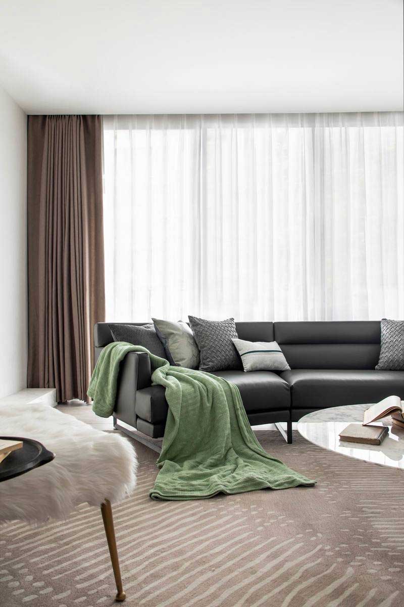 深圳羅湖區(qū)極簡(jiǎn)風(fēng)80平方復(fù)式小戶型裝修設(shè)計(jì)地毯