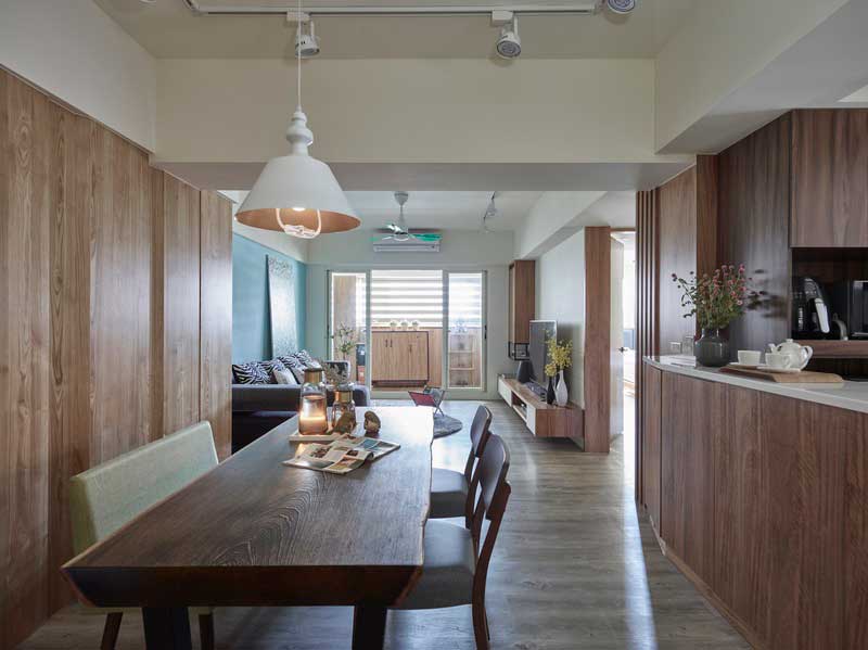 深圳鹽田區(qū)北歐風(fēng)格家居住宅裝修設(shè)計(jì)效果圖餐廳