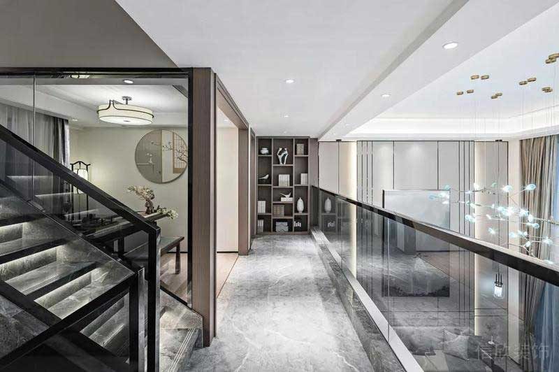 深圳龍崗碧桂園輕奢新中式復試小戶型樣板間設計過廊 深圳龍崗碧桂園輕奢新中式復試小戶型樣板間設計過廊