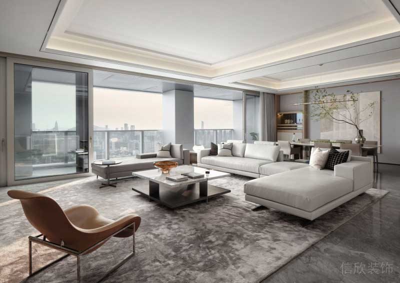 深圳寶安區現代簡約風格精裝修設計施工客餐廳 深圳寶安區現代簡約風格精裝修設計施工客餐廳