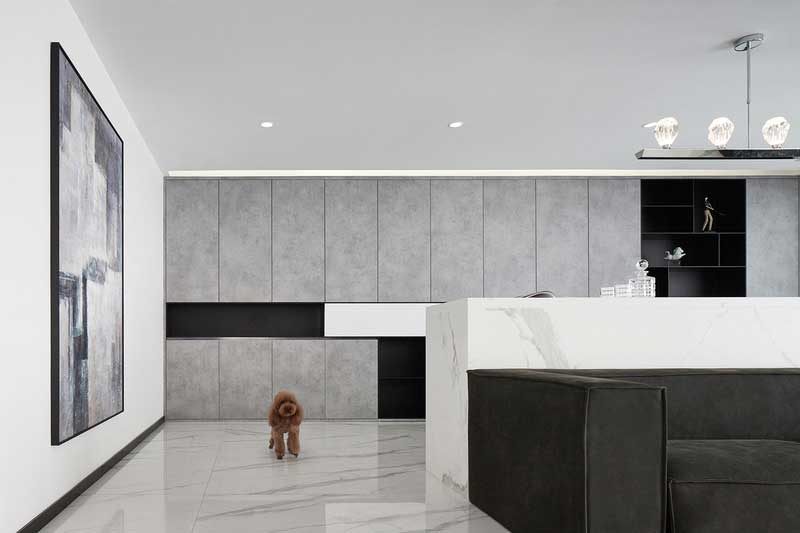 深圳寶安西鄉高級灰色調簡約家居裝修實景圖客廳裝飾畫 深圳寶安西鄉高級灰色調簡約家居裝修實景圖客廳裝飾畫