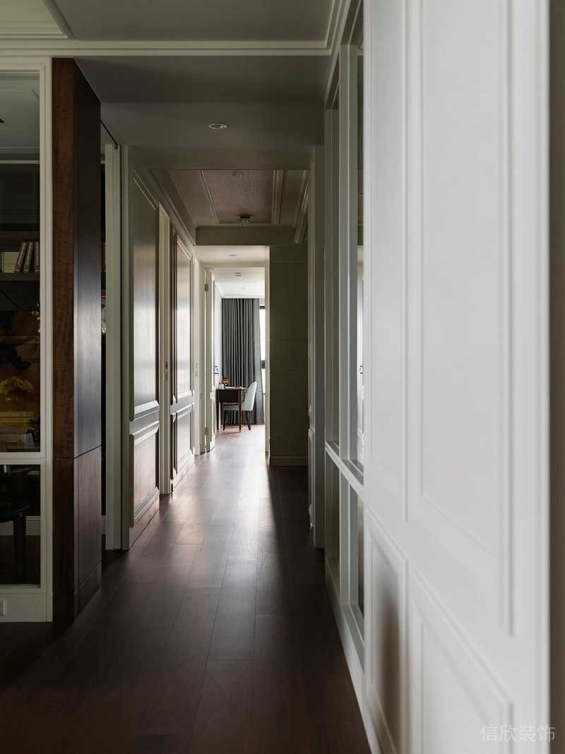 深圳寶安區西鄉簡歐風格家裝新房裝修設計走廊 深圳寶安區西鄉簡歐風格家裝新房裝修設計走廊