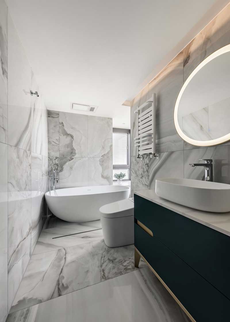 門深圳鹽田現代簡約家居住宅裝修設計主衛