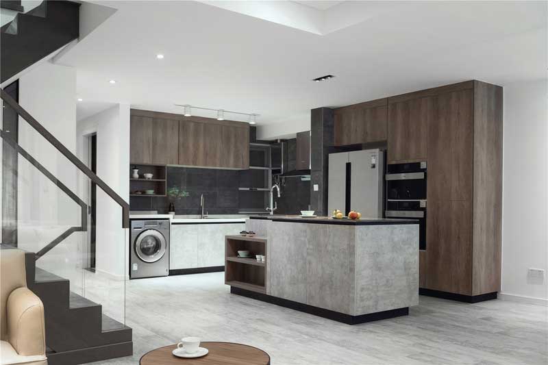 深圳羅湖區(qū)簡(jiǎn)約風(fēng)格120平方三房裝修案例開(kāi)放式廚房 深圳羅湖區(qū)簡(jiǎn)約風(fēng)格120平方三房裝修案例開(kāi)放式廚房