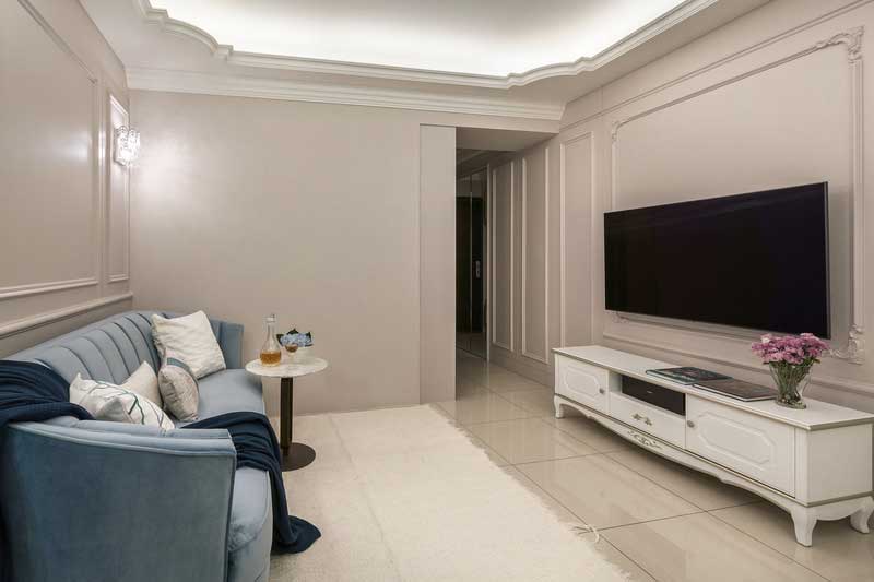 深圳鹽田區簡歐風格家居住房裝修設計客廳休閑區 深圳鹽田區簡歐風格家居住房裝修設計客廳休閑區