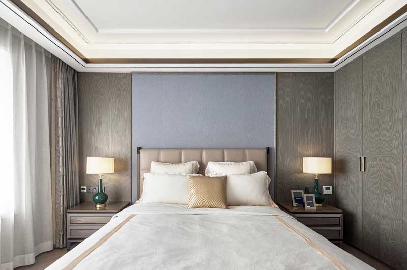 深圳羅湖現代輕奢風格裝修男孩房床頭背景墻 深圳羅湖現代輕奢風格裝修男孩房床頭背景墻