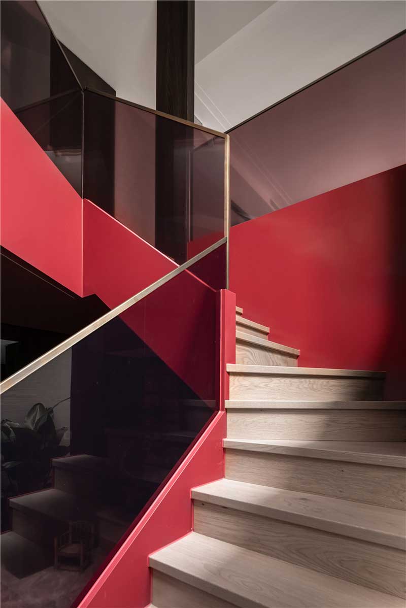 深圳寶安新中式田園風別墅裝修樓梯 深圳寶安新中式田園風別墅裝修樓梯