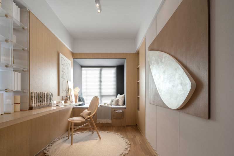 深圳南山北歐風(fēng)格家裝裝修設(shè)計開放式書房飄窗 深圳南山北歐風(fēng)格家裝裝修設(shè)計開放式書房飄窗