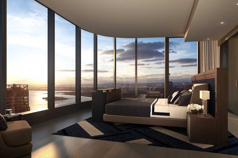 深圳羅湖區(qū)現(xiàn)代風(fēng)格酒店式公寓住宅裝修圖片景觀臥室空間