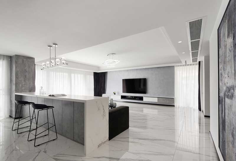 深圳龍崗區(qū)灰白色簡約風(fēng)格家居裝修效果圖吧臺 深圳龍崗區(qū)灰白色簡約風(fēng)格家居裝修效果圖吧臺