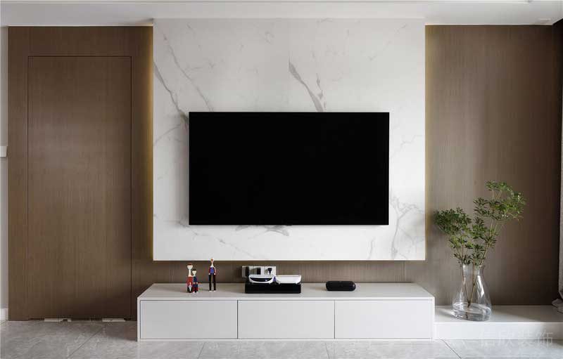 深圳羅湖區(qū)現(xiàn)代簡約風(fēng)家庭新房裝修工程電視背景墻 深圳羅湖區(qū)現(xiàn)代簡約風(fēng)家庭新房裝修工程電視背景墻