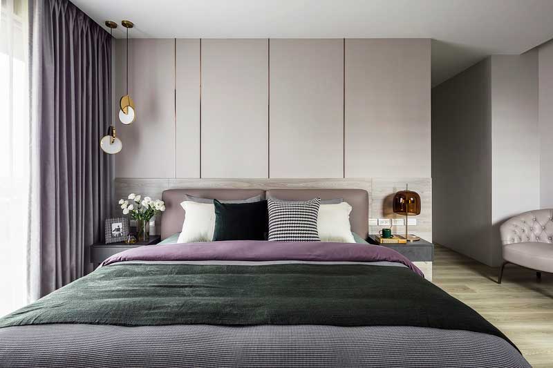 深圳羅湖輕奢風格家庭新房裝修設計工程主臥 深圳羅湖輕奢風格家庭新房裝修設計工程主臥