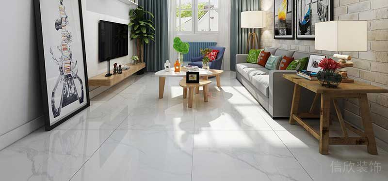 馬可波羅瓷磚客廳效果圖2