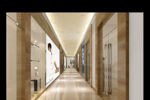 原木風(fēng)直線形過道輕奢風(fēng)裝修機(jī)構(gòu)效果圖美療機(jī)構(gòu)