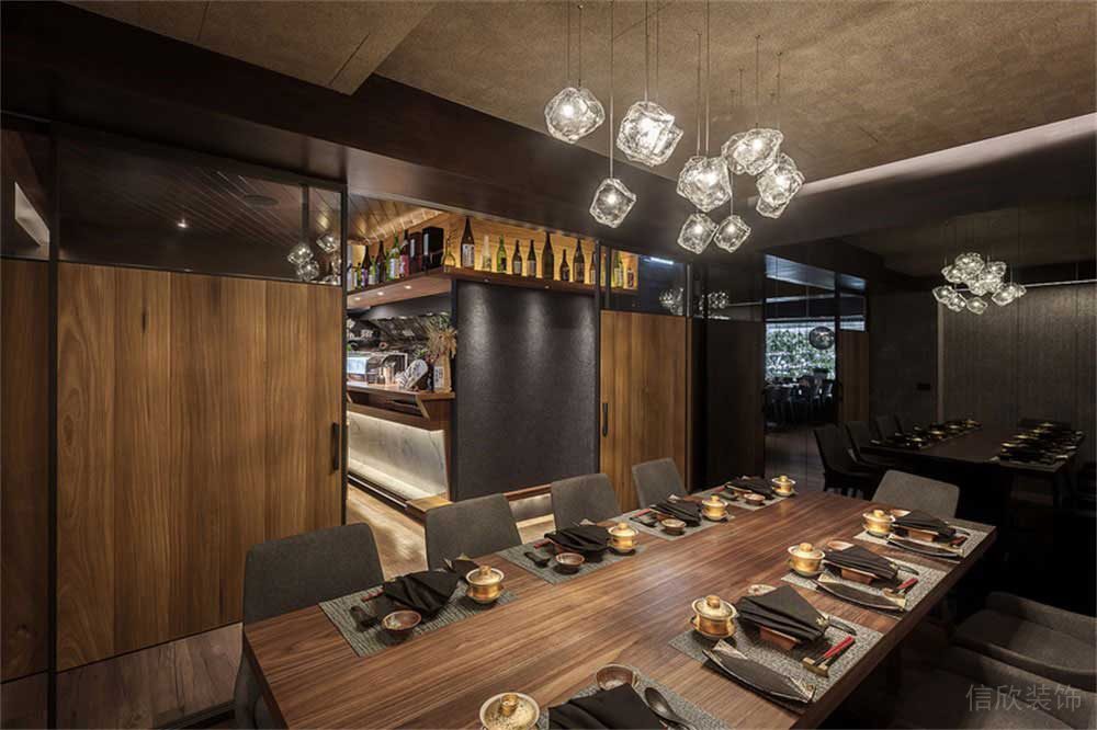 深圳寶安簡約風中餐廳裝修設計案例藝術水晶吊燈 深圳寶安簡約風中餐廳裝修設計案例藝術水晶吊燈
