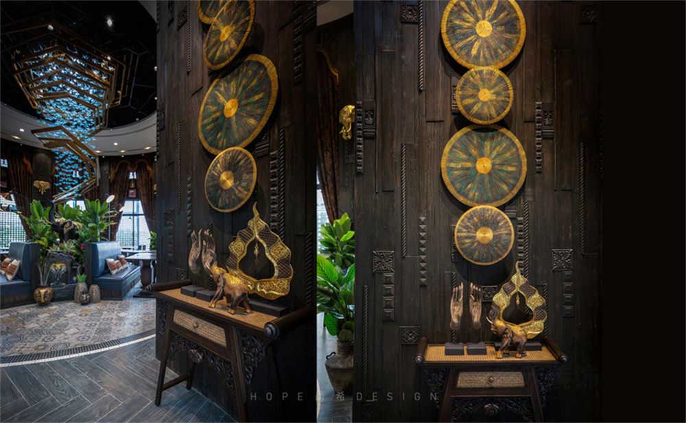 深圳鹽田混搭風美食廣場裝修設計東南亞風格主題用餐區 深圳鹽田混搭風美食廣場裝修設計東南亞風格主題用餐區