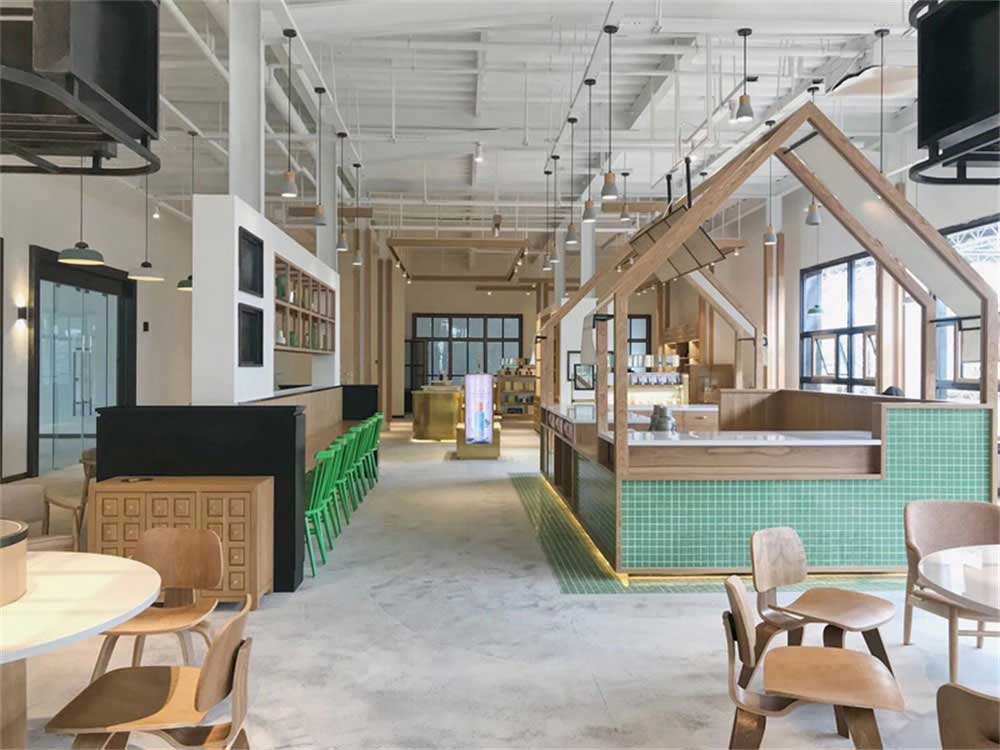 深圳南山工業(yè)風(fēng)餐飲店裝修設(shè)計大廳