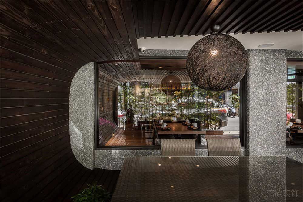 深圳寶安簡約風中餐廳裝修設計案例室外休閑區 深圳寶安簡約風中餐廳裝修設計案例室外休閑區