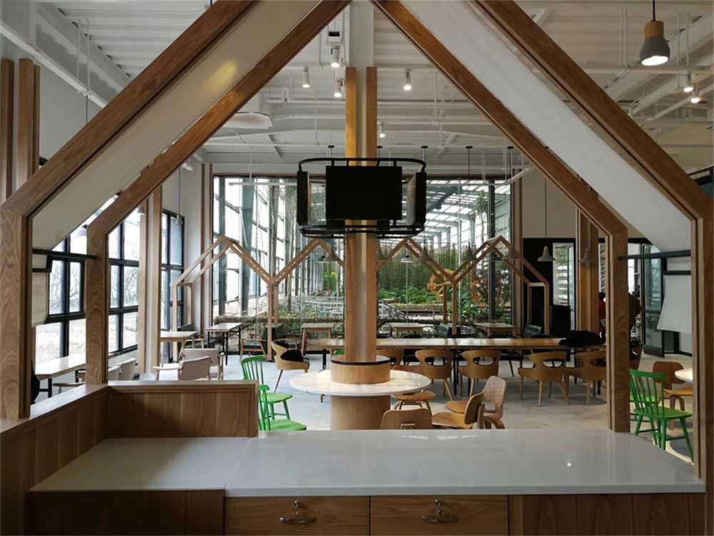 深圳南山工業(yè)風(fēng)餐飲店裝修設(shè)計家具組合