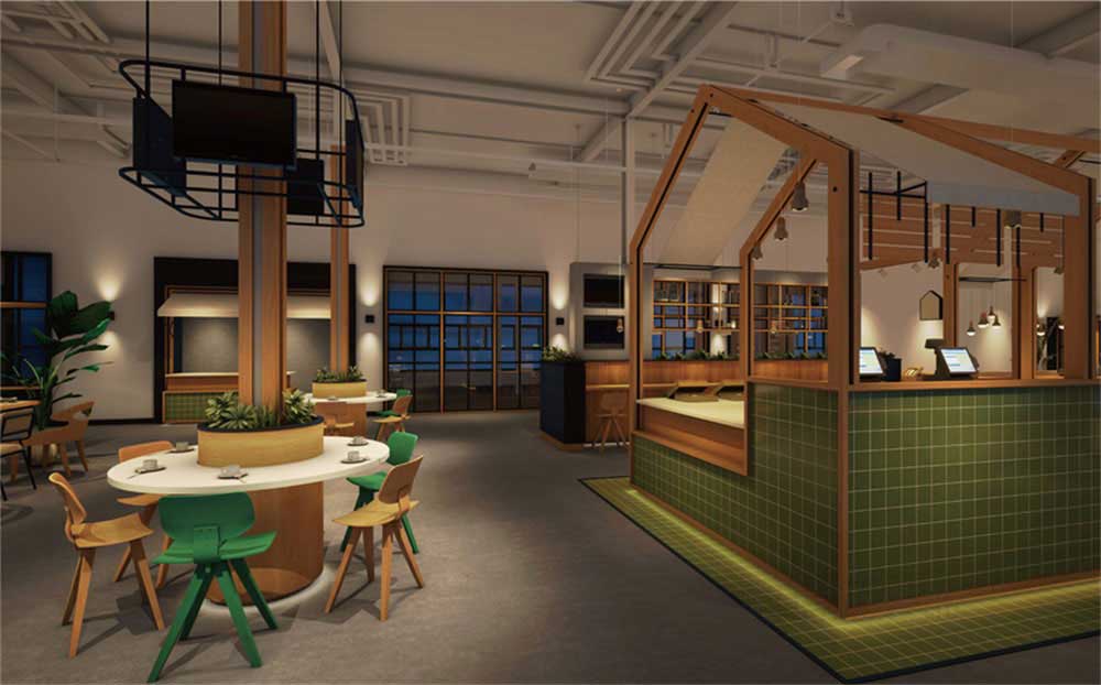 深圳南山工業(yè)風(fēng)餐飲店裝修設(shè)計工藝細(xì)節(jié)